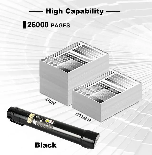 Alt view image 3 of 7 - Ennovor Remanufactured Toner Cartridge for Xerox Workcentre 7525/7530/7535/7545/7556/7830/7835/7845/7855 Compatible with 006R01513 Black Toner 26000 Pages-1 Pack