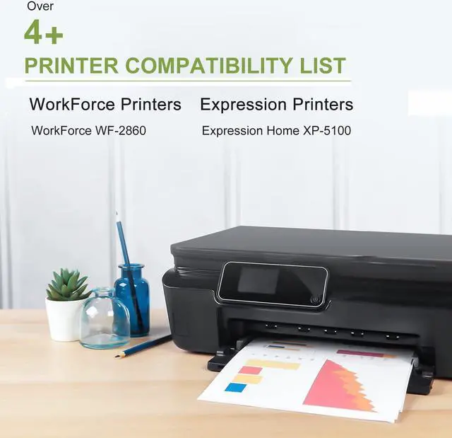 Alt view image 3 of 7 - 202XLInk Cartridges Remanufactured Replacement for Epson 202 Ink Cartridgesuse with Epson Workforce WF-2860 Expression Home XP-5100 Printer (2 Black, Cyan, Magenta, Yellow, 5-Pack)