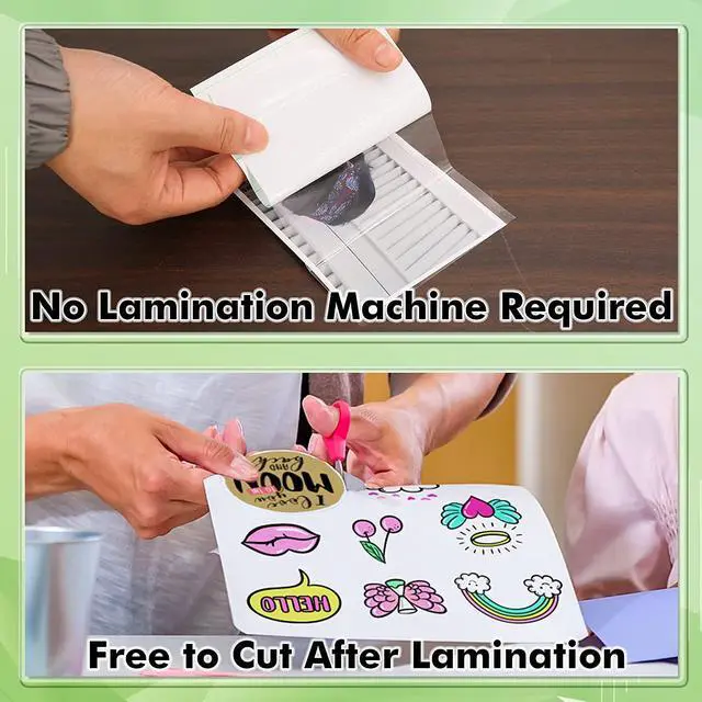 Alt view image 3 of 7 - Koala Self Adhesive Laminating Sheets 9x12 Inch Clear Laminate Sheets