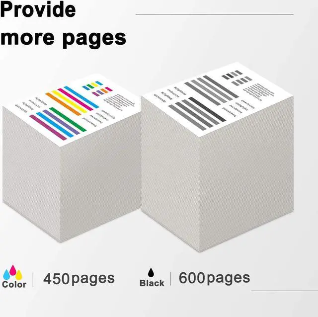 Alt view image 3 of 6 - TEINO 62XL Remanufactured Ink Cartridge Replacement  62XL 62 use with OfficeJet 200 250 Mobile Envy 7640 5660 7645 5540 5740 5643 5640 8000 OfficeJet 5740 5745 5743 (Black Tri-Color, 2-Pack)