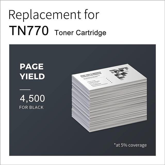 Alt view image 3 of 6 - TN770 LemeroUexpect Compatible Replacement  TN-770 TN760 Super High Yield Toner TN770  Printer HL-L2370DW HL-L2370DWXL MFC-L2750DW MFC-L2750DWXL (Black, 2-Pack)