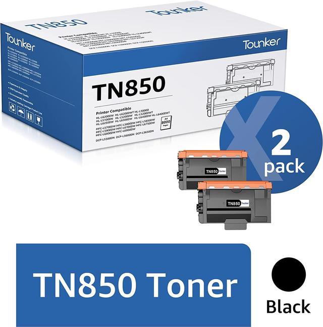 Toner Bank Compatible Toner Cartridge Replacement for Brother TN850 TN-850  TN820 TN-820 TN 850 820 HL-L6200DW MFC-L5700DW MFC-L5850DW HL-L5200DW