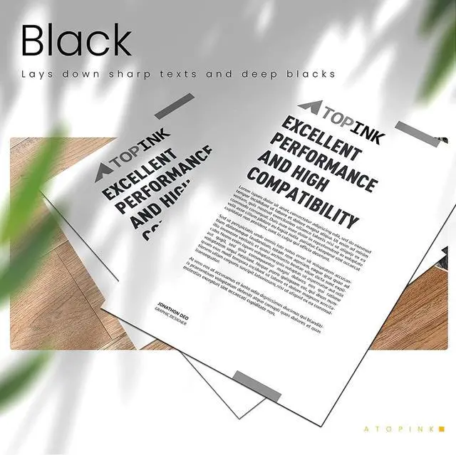 Alt view image 6 of 7 - 62XL Black/Tri-Color Ink Cartridges Replacement  62 Ink 62XL Combo (2 Pack) for Envy 5640 5660 5540 7640 5661 5542 5642 5643 5661 7645, for OfficeJet 200 250 5740 5741 5745 5746 Printer