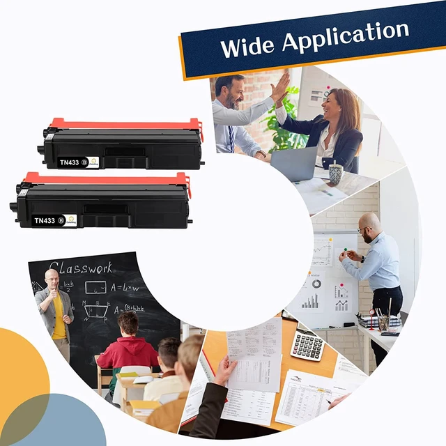Alt view image 5 of 7 - TN433 TN433BK ColorKing Compatible Toner Cartridge Replacement for Brother TN433 TN433BK TN-433 TN431 Black Toner for Brother HL-L8360CDW HL-L8360 MFC-L8900CDW HL-L8260CDW MFC-L8610CDW Printer(2 Pack)