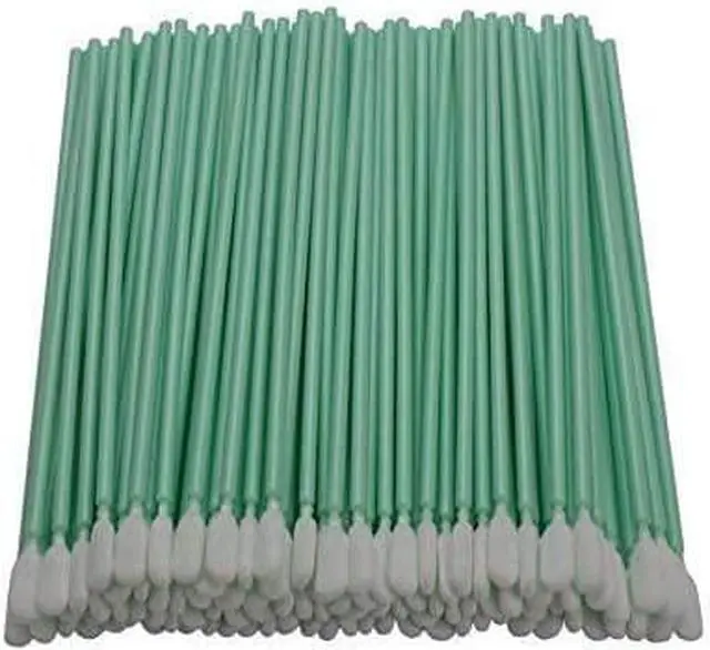 Main image of INCHOO 100pc 6.3" Double Layer Polyester Cleaning Swab Sticks for Solvent Format Inkjet Printer Roland Optical Equipment