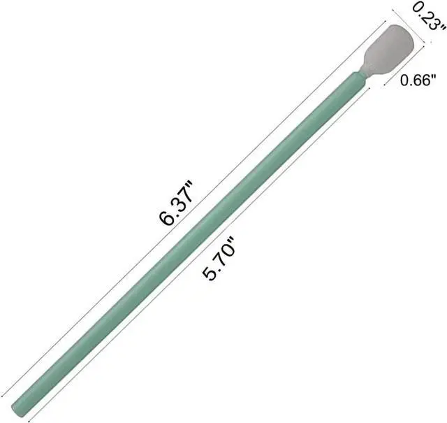 Alt view image 2 of 6 - INCHOO 100pc 6.3" Double Layer Polyester Cleaning Swab Sticks for Solvent Format Inkjet Printer Roland Optical Equipment