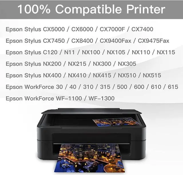 Alt view image 2 of 7 - BeOne T69 Ink Cartridges Remanufactured Replacement  69 T069 10-Pack to Use with Stylus NX100 NX110 NX215 NX300 NX400 NX415 NX510 NX515 Workforce 30 40 310 500 600 610 615 (4BK 2C 2M 2Y)