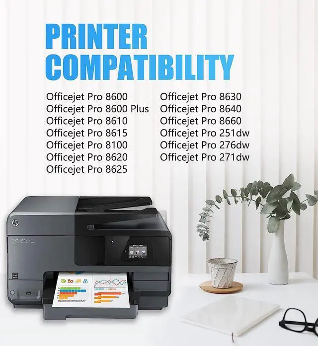 Alt view image 2 of 7 - Miss Deer 950XL 951XL Combo Pack Compatible Ink Cartridges Replacement  950 951XL,Work  Officejet Pro 8610 8600 8620 8630 8640 8100 8615 251dw 271dw 276dw(2BK,2C,2M,2Y)
