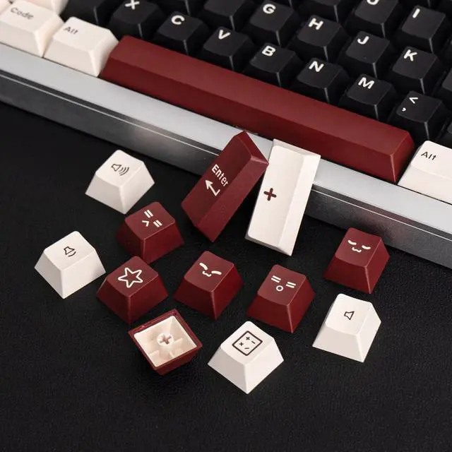Alt view image 6 of 7 - Doubleshot Keycaps Cherry Profile Rome Keycaps Set 173 Keys Fit for 60% 65% 95% Cherry Mx Switches ISO ANSI Layout Mechanical Keyboard