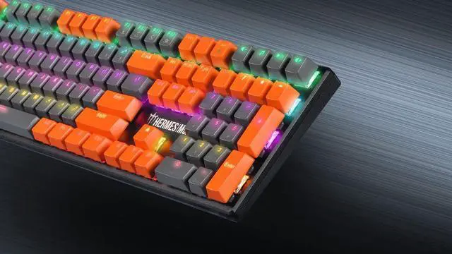 Alt view image 5 of 7 - GAMDIAS Hermes M5A Mechanical Gaming Keyboard, Multi-Colored LED Effect and N-Key Rollover (Hermes M5A), Black