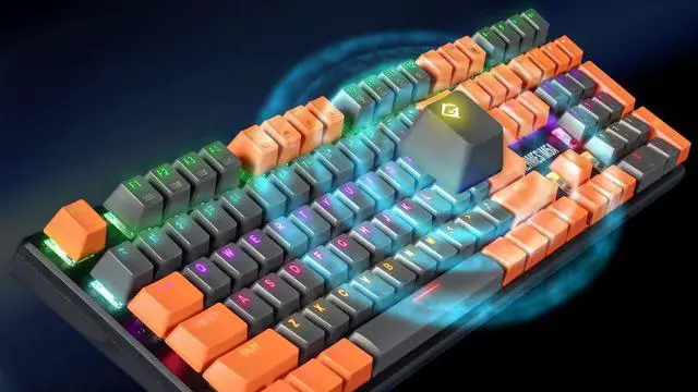 Alt view image 4 of 7 - GAMDIAS Hermes M5A Mechanical Gaming Keyboard, Multi-Colored LED Effect and N-Key Rollover (Hermes M5A), Black