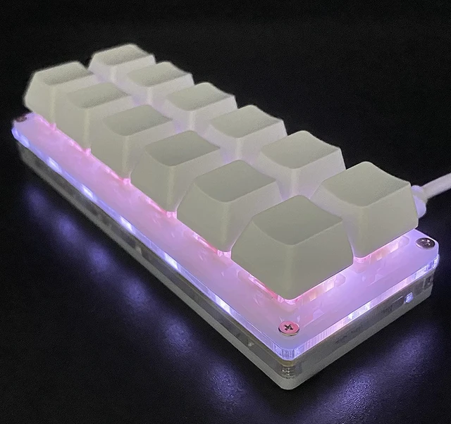 Alt view image 7 of 7 - Newhui 12 Key Mechanical Gaming Keyboard One Handed Keypad USB-C Wired OSU Keypad Programmable and Hot Swappable Keyboard.