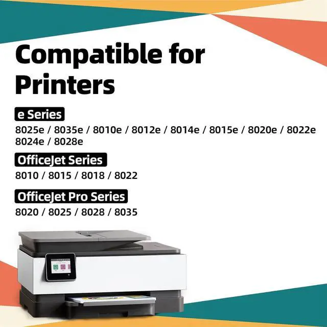 Alt view image 2 of 7 - Topkolor 910xl Ink Cartridges Replacement  910 XL Ink Cartridges Combo Pack Compatible with OfficeJet Pro 8020 8025 8028 8035 8030 8010 8015 8018 8022 Printer (2BK/1C/1M/1Y)