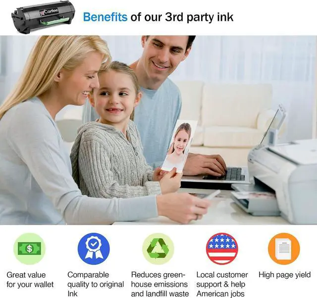 Alt view image 2 of 7 - Cartlee Compatible Toner Cartridge Replacement for Dell B2360 B3460 B3465 B2360d B2360dn B3460dn B3465dn B3465dnf 2360 3460 3465 2360d 2360dn 3460dn 3465dn M11XH High Yield Laser Printer Toner