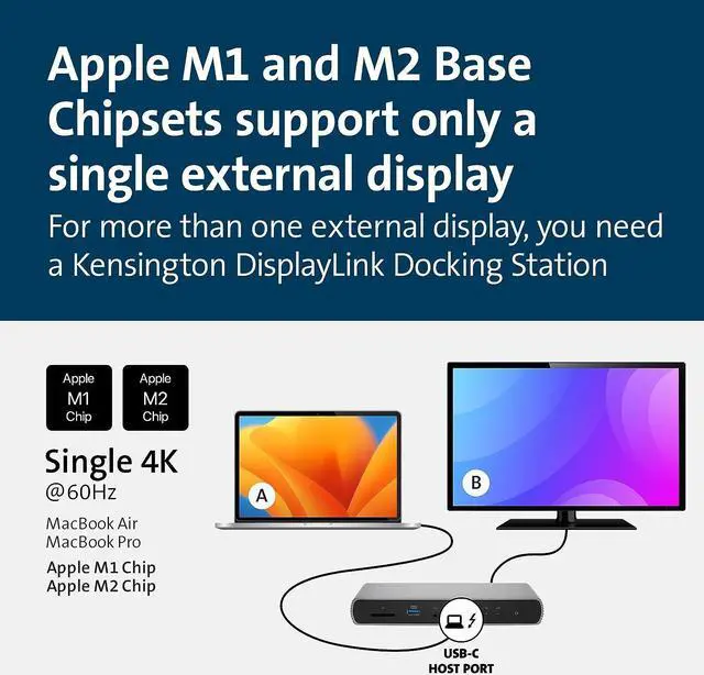 Alt view image 6 of 7 - Kensington SD2480T Thunderbolt 3 and USB-C Dual 4K Docking Station with 60W PD, SD & Micro SD Card Reader, for Windows and MacBooks (K38410NA)