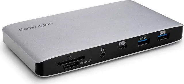 Main image of Kensington SD2480T Thunderbolt 3 and USB-C Dual 4K Docking Station with 60W PD, SD & Micro SD Card Reader, for Windows and MacBooks (K38410NA)