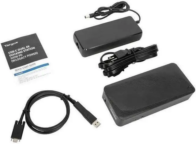 Alt view image 6 of 7 - Targus USB-C Universal Docking Station with 100W Power Delivery (1x USB Type-C, 3 USB Type-A, 1 Audio Jack, 2 DisplayPort, 2 HDMI 2.0, 1 RJ-45, Support up to 2 UHD 4K Display) Bundle with Docztorm