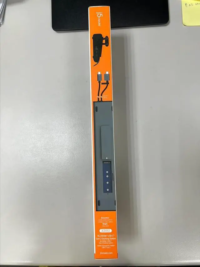 Alt view image 7 of 7 - j5create USB C Dual 4K 60Hz Display Docking Station (12-in-1), Built-in M.2 SSD Slot, HDMI, DisplayPort, 10Gbps USB-A, Card Reader, PD 100W, Ethernet, for 2021 MacBook Pro (JCD552)