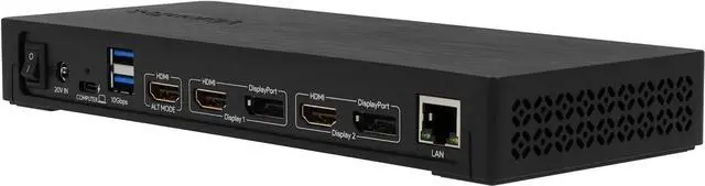 Alt view image 2 of 7 - VisionTek VT7400 USB-C Docking Station, 3X 4K Displays, 100W Power Delivery, 3X HDMI, 2X DP, 4X USB, 2X USB-C, for Windows and MAC (Including M1 /M2) - 901502