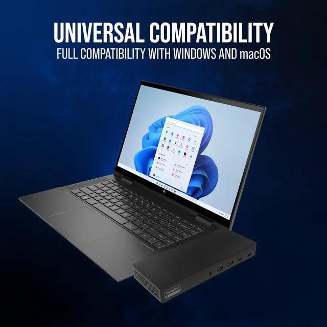 Alt view image 5 of 7 - VisionTek VT7400 USB-C Docking Station, 3X 4K Displays, 100W Power Delivery, 3X HDMI, 2X DP, 4X USB, 2X USB-C, for Windows and MAC (Including M1 /M2) - 901502