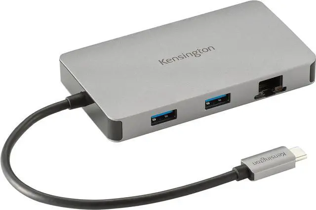 Main image of Kensington UH1450P Dual 4K Monitor USB Type C Hub, Laptop Docking Stations with Dual 1.4++ DisplayPort Ports, 85W Charging for Thunderbolt 3/4 and USB-C Devices, 2X USB-A, 1 USB Type C Port (K36900WW)