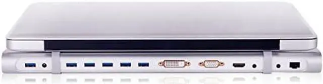 Alt view image 5 of 6 - Club 3D CSV-3242HDA Universal Docking Station USB 3.0 to HDMI DVI VGA Video, Multi-Display Adapter 5-Port, Gigabit Ethernet SD TF Card Reader Audio Port
