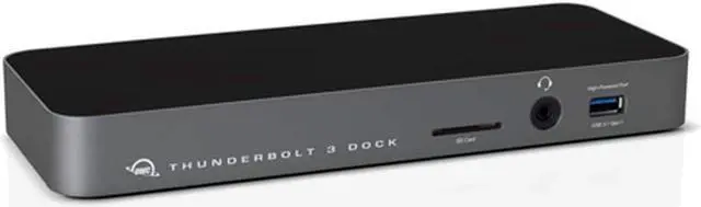 Main image of OWC 12-Port Thunderbolt 3 Dock with Cable, for Windows PC and Mac, Space Gray (OWCTB3DK12PSG)