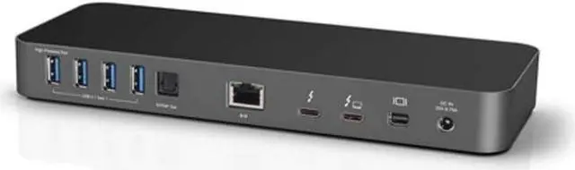 Alt view image 3 of 6 - OWC 12-Port Thunderbolt 3 Dock with Cable, for Windows PC and Mac, Space Gray (OWCTB3DK12PSG)