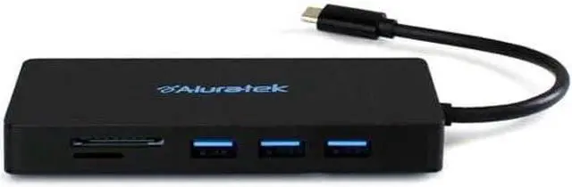 Main image of Aluratek USB-C Dual Display 11-in-1 Docking Station AUMC0311F Multiport Adapter with Dual 4K HDMI Splitter, USB 3.0, SD/TF Card Reader, Ethernet, Audio Jack, 100W PD Charging Universal Compatibility