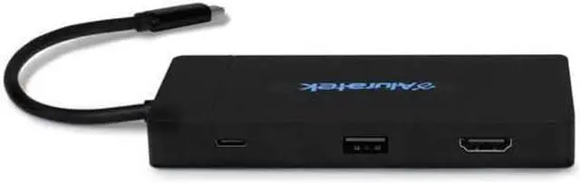Alt view image 3 of 5 - Aluratek USB-C Dual Display 11-in-1 Docking Station AUMC0311F Multiport Adapter with Dual 4K HDMI Splitter, USB 3.0, SD/TF Card Reader, Ethernet, Audio Jack, 100W PD Charging Universal Compatibility