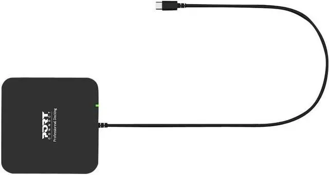 Alt view image 7 of 7 - Port Connect Type-C 2 x 4k Display Travel Docking Station. Supports PXE Boot, 85w Power Distribution and Allows Connection of up to 10 Different peripherals.