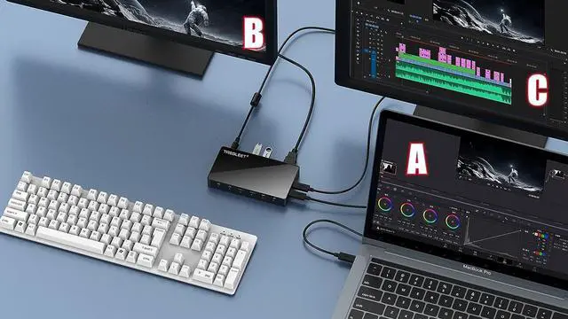 Alt view image 5 of 7 - Mini Dock Station, 2 in 1 USB4 Hub and SSD Enclosure, Compatible with Thunderbolt 3, Thunderbolt 4, 40Gbps to NVME M.2 2280 Hard Drive, 60W PD Charging for Mac Book and Windows OS