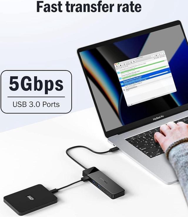 Alt view image 6 of 7 - Lemorele USB C Docking Station Dual Monitor 10- in-1 Triple Display USB C Hub Multiple Adapter w/2 HDMI 4K+VGA+3 USB3.0/2.0+TF/SD 2.0+Audio+100W PD, USB C Dongle for Mac/Dell/HP/Lenovo/Surface