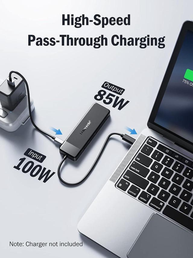 Alt view image 7 of 7 - Lemorele USB C Docking Station Dual Monitor 10- in-1 Triple Display USB C Hub Multiple Adapter w/2 HDMI 4K+VGA+3 USB3.0/2.0+TF/SD 2.0+Audio+100W PD, USB C Dongle for Mac/Dell/HP/Lenovo/Surface