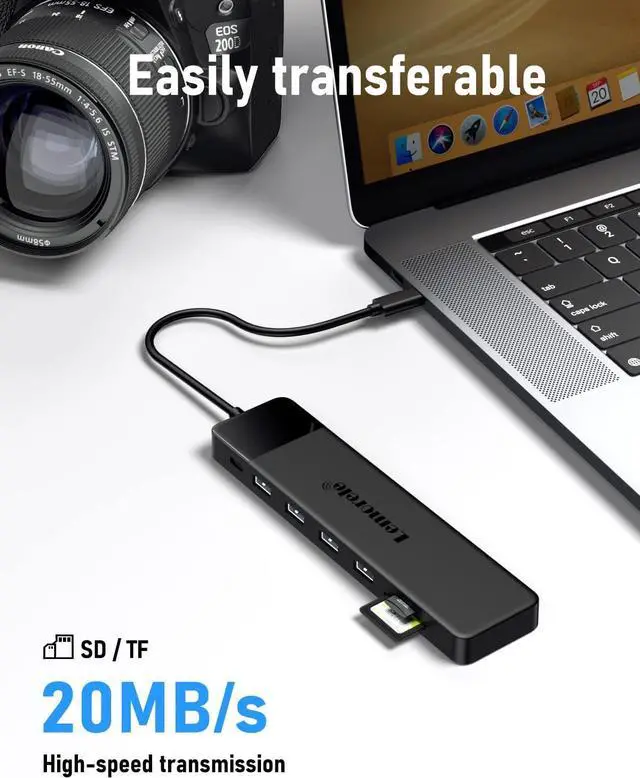 Alt view image 6 of 7 - 13 in 1 USB C Docking Station Triple Monitor w/Dual HDMI 4K VGA 5 USB 3.0/2.0 USB C 3.0 100W PD SD/TF 3.5mm Audio USB C Dock Multiport Adapter for  Surface  HP Laptops