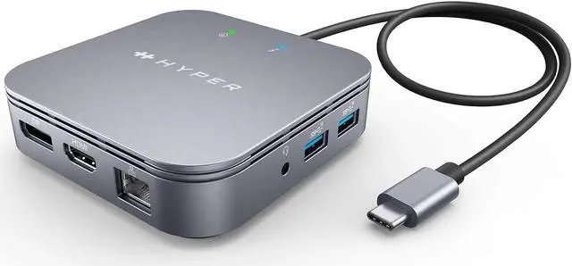 Main image of HyperDrive USB-C & Thunderbolt 4 Dual Monitor Dock - 4K60Hz HDMI Thunderbolt Docking Station -7-in-1 Dock - Slim, Portable, Powerful
