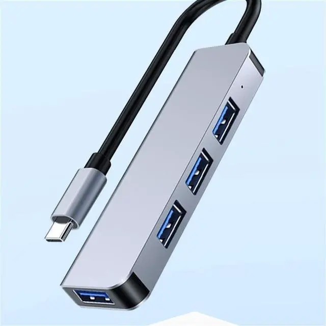 Alt view image 2 of 5 - Four-in- Docking Station Typec for Cell Phone Laptop Extender 3.0 Interface Docking Station