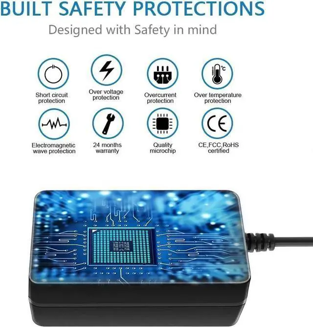 Alt view image 2 of 5 - Nuxkst USB to DC Charging Cable PC Laptop Charger Power Cord for Wasp Barcode Technologies 633808920449 WWS800 WWS 800K WWS-800 CR Freedom Handheld Bar Code Reader Scanner
