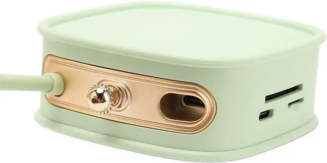 Alt view image 6 of 7 - FLEXMAN 10 in 1 USB C Docking Station, PD Fast Charging, 4K HD, RJ45 Port, High Speed USB C Splitter, Support Computers, Desktop, Laptop with Type C Ports (Green)