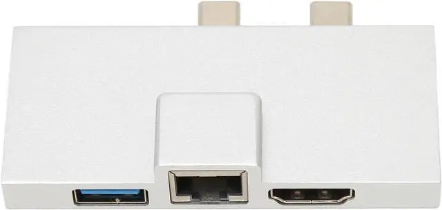 Alt view image 7 of 7 - Dual USB C Expansion Hub: Professional 7 Ports Plug and Play 5Gbps Data Transfer USB C Hub Multiport Adapter, Compatible with Surface Pro 8 9 X Accessories
