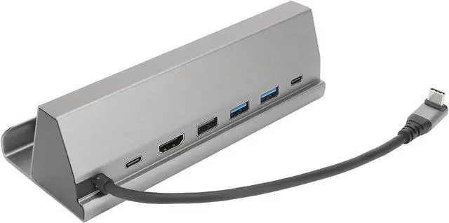 Alt view image 7 of 7 - 7 in 1 Type C Docking Station, Multi Port Expansion Dock with PD, 2USB3.0, USB2.0, USB C, RJ45 for Fast Charging, High Speed Data Transfer and 4K HD Display