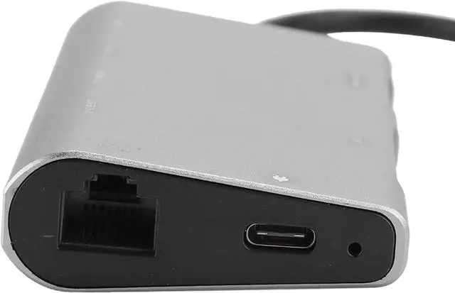 Alt view image 5 of 7 - 8 in 1 Multi Function USB C Docking Station with, Gigabit Ethernet, 3 USB3.0 Ports, Stable Transmission for Notebook Up to 4K x 2K Resolution