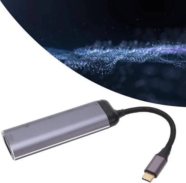 Alt view image 3 of 7 - USB C Hub, VGA USB3.1 USB2.0 PD100 Safe 6 in 1 Docking Station Aluminum Alloy for Laptop