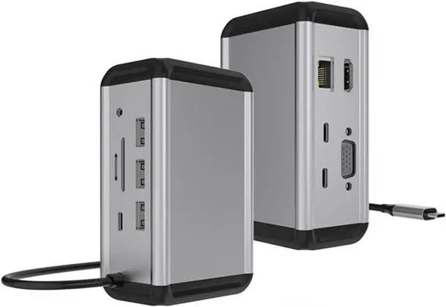 Main image of 12-in-1 Type-c Docking Station hub hub usb3.0/PD100W Vertical Desktop Docking Station