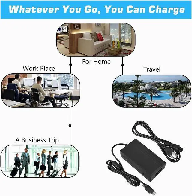 Alt view image 5 of 5 - Jantoy 12V AC Adapter Compatible with Wacom CintiQ 22HD DTH-2200 DTH-2200/K LCD Tablet Power Supply