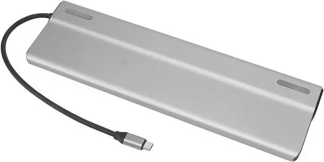 Alt view image 3 of 7 - 14 in 1 Type C Docking Station, Multi Port Expansion with 3 USB3.0, 2 USB2.0, PD, Storage Card, Memory Card, HD Multimedia Interface, VGA, RJ45, AUDIO3.5, 2 USB C