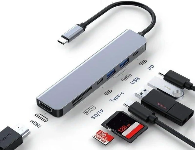 Alt view image 2 of 5 - Type-c Docking Station 3.0USB Splitter hub (Size : Grey2)