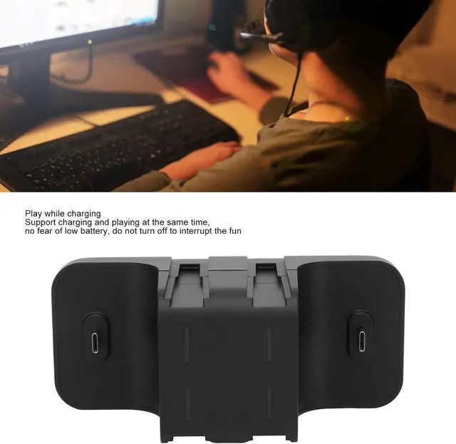 Alt view image 2 of 7 - 6 in 1 Docking Station for Switch, Portable Charger Stand with LED Charging Indicator for 4 Joy Grips and 2 Switch Pro Grips