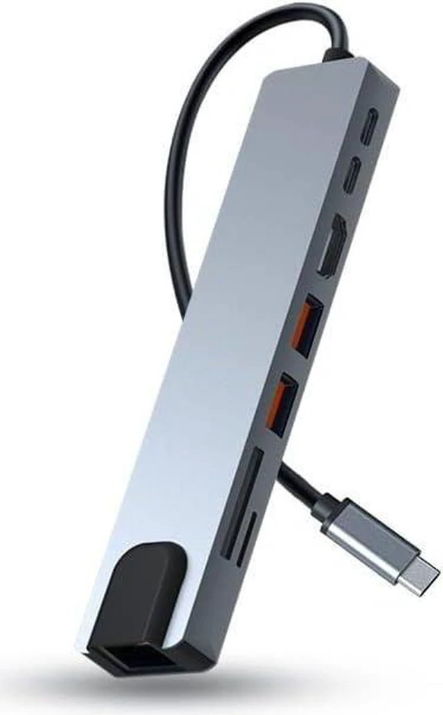 Alt view image 3 of 5 - Type-c Docking Station 3.0USB Splitter hub (Size : Grey4)