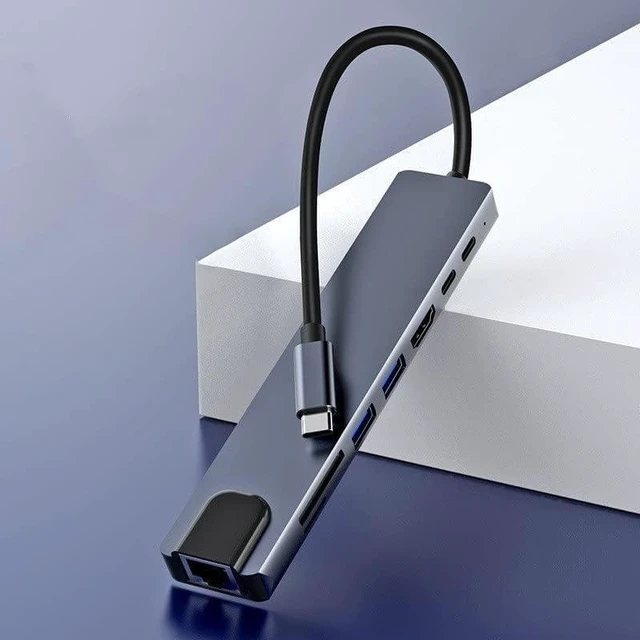 Alt view image 4 of 5 - Type-c Docking Station 3.0USB Splitter hub (Size : Grey4)